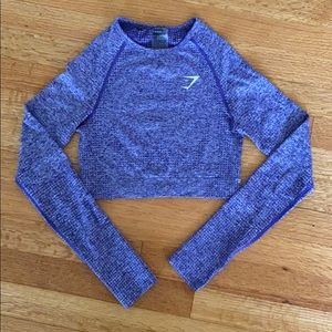 Long-sleeve Gymshark crop top